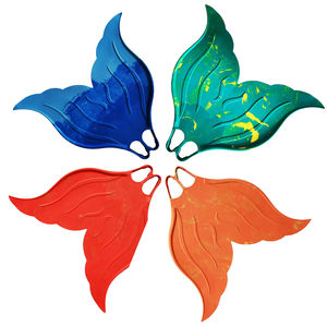 Aletas de natación cola de sirena Monofin de silicona aletas de esnórquel buceo Merfin fantasía suave mujeres jóvenes Mono aleta surf deporte acuático Flipper - Product Image 3