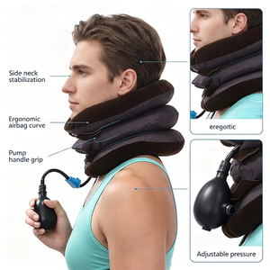Dispositivo <span class=keywords><strong>de</strong></span> Tracción Cervical Ortopédico Inflable Portátil <span class=keywords><strong>de</strong></span> Alta Calidad, Collarín <span class=keywords><strong>de</strong></span> Soporte para el <span class=keywords><strong>Cuello</strong></span>, Estirador para Alivio del <span class=keywords><strong>Dolor</strong></span> - Product Image 6