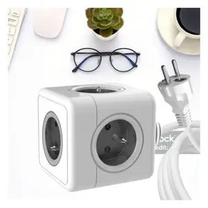 France multifunctional Cheap durable Power cube with extended cable table socket with cable plug