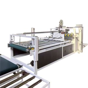Máquina encoladora de carpetas de cajas de cartón corrugado semiautomática adecuada para cartón corrugado de 3 5 7 capas - Product Image 3