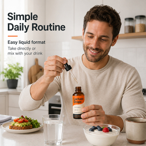 Complément alimentaire végétalien pour adultes, améliore l'immunité, huile liquide, 20 000 unités FCC, gouttes de lactase, action rapide, sans produits laitiers, riche en protéines - Product Image 3