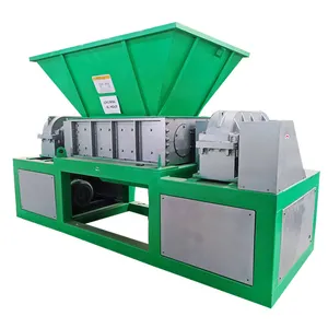 Organische Afval Dubbele As Shredder Machine Commerciële Plastic Shredder Afvalvernietiger Machine