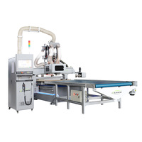 Machine de découpe de bois cnc 1325 avec système d'étiquetage automatique pour la fabrication d'armoires et de meubles de cuisine