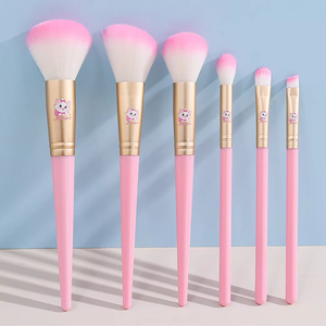 Ensemble de pinceaux de maquillage rose Marie Cat AristoCats, 6 pièces, poils doux, Kit de pinceaux cosmétiques pour filles, outils de maquillage - Product Image 5