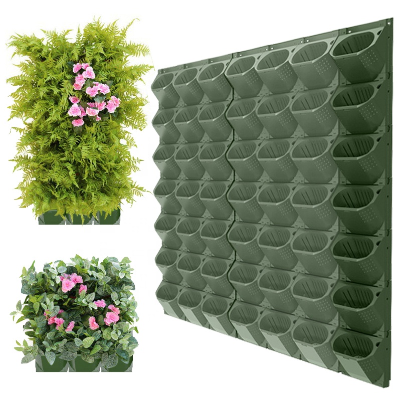 Macetero vertical para pared de interior, jardín hidropónico apilable greenwall, expandible, para balcón y casa