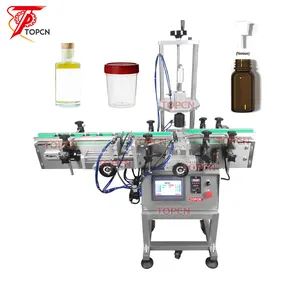 Desktop Automatic Urine Cup Wine Bottle Essential Oil Inner Cap Pressing Capping Machine