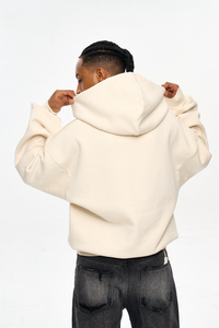 Sudadera Corta Personalizada Yingling de Corte Amplio y Gran Peso con Capucha de Felpa Francesa, Estampado en Relieve de 700 Gsm y Capucha <span class=keywords><strong>Grande</strong></span> - Product Image 6