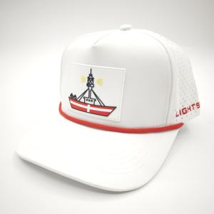 Gorras de Béisbol y Golf Personalizadas de 5 Paneles con Parche de PVC y Goma, Logotipo, Impermeables, con Perforaciones Cortadas a Láser, Deportivas, con Diseño Dobby Dot - Product Image 1