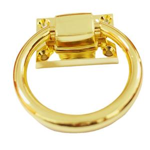 Zinc Alloy Ring <b>Pull</b> Handle A2161 <b>Gold</b> Color Minimalist Design For <b>Drawer</b> Furniture Hardware - Product Image 4