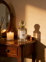 Vente en gros d'eau de toilette au cèdre du Nord de 30 ml, parfum luxueux, moderne, écologique, longue durée, senteur boisée, logo personnalisé, parfum pour femmes