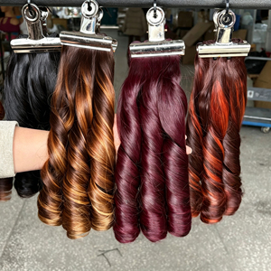 100% Cabello Humano Virgen Sin Procesar, Varios Colores y Estilos, Extensiones de Cabello Humano, Ondulado Natural, Rizado, <span class=keywords><strong>Pixie</strong></span> Curl, Liso, Venta al Por Mayor - Product Image 3