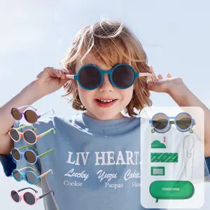 Kocotree 4-12 Jaar Kinderen Kinderen Hot Sale Mode Eye Wear Outdoor Uv400 Pc Tac Gepolariseerde Zonnebril