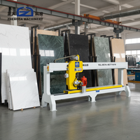 Machine à meuler la pierre semi-automatique Zhengda anti-poussière avec moteur haute productivité 380V 9.74KW pour marbre, granit et seuils d'escalier
