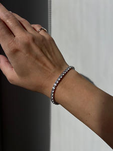 Pulsera de tenis de plata de ley 925 de alta calidad con circonitas cúbicas, clásica, de lujo, unisex, de alto brillo, hipoalergénica, duradera, MOQ bajo, premium - Product Image 4