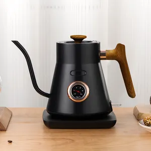 Electric Hot Water Metal Stainless Steel Teapot Gooseneck Thermometer Coffee Boiler Kettle For Boiling