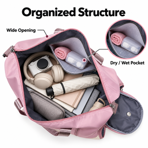 Bolsa de Viaje Deportiva de Gran Capacidad con Compartimento <span class=keywords><strong>para</strong></span> Zapatos, Funda <span class=keywords><strong>para</strong></span> Trolley, Bolsa de Fin de Semana, Bolsa de Entrenamiento - Product Image 4