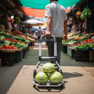 Carretilla <span class=keywords><strong>de</strong></span> Plataforma Plegable <span class=keywords><strong>de</strong></span> Aluminio Personalizada, Carro <span class=keywords><strong>de</strong></span> <span class=keywords><strong>Mano</strong></span> y Trolley, Vagón <span class=keywords><strong>de</strong></span> Camping para Transporte Industrial y Comercial - Product Image 6