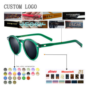 Lunettes de soleil rétro rondes à monture intégrale, verres miroir verts, branches écaille de tortue, protection solaire unisexe pour adultes - Product Image 2