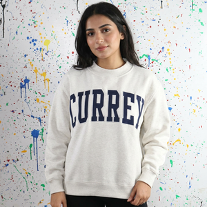 CURREY ASH GRREY Hooded Sweatshirt 100% Cotton Customized Color Zipper Design Winter High Street Vintage Finer Threads - Product Image 1