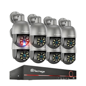 Sistema <span class=keywords><strong>de</strong></span> Cámara <span class=keywords><strong>de</strong></span> Seguridad IP POE Techage <span class=keywords><strong>de</strong></span> 8 Canales, 4K, 8MP, PTZ, <span class=keywords><strong>Exterior</strong></span>, Impermeable IP66, <span class=keywords><strong>Kit</strong></span> <span class=keywords><strong>de</strong></span> Cámara <span class=keywords><strong>de</strong></span> <span class=keywords><strong>Vigilancia</strong></span> con Audio Bidireccional - Product Image 1