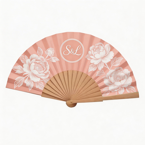 Ventilador de mano de papel con varillas de bambú, plegable, barato, para recuerdo, gran oferta 2026 - Product Image 2