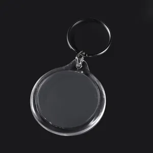 Cadre photo porte-clés en acrylique transparent étiquette de rangement en plastique transparent suspendu porte-clés en acrylique personnalisé photo blanc