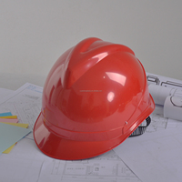 Casque de sécurité ABS rouge à meilleure structure optimale CE EN 397 Casque de sécurité compressif pour les travailleurs de l'industrie de la construction