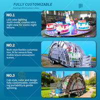 Cafés mobiles sur remorque, conçus avec précision, à faible coût d'usine, populaires pour les projets d'attractions touristiques