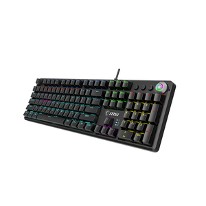 <span class=keywords><strong>MSI</strong></span> GK50Z V2 <span class=keywords><strong>Clavier</strong></span> mécanique <span class=keywords><strong>Clavier</strong></span> d'ordinateur de bureau de jeu Effets d'éclairage RVB <span class=keywords><strong>Clavier</strong></span> à touches complètes personnalisé Noir Rouge - Product Image 2
