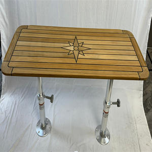 Tablero Rectangular de Madera de Teca con Patrón de Estrella y Esquinas Redondeadas de 510x1200 mm para Yates y Accesorios Marinos para Vehículos Recreativos - Product Image 4