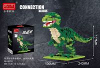 Série de dinosaures jurassiques, Tyrannosaurus Rex, blocs de construction 3D, modèle à assembler soi-même, puzzle éducatif, briques, jouet pour enfants, cadeau pour garçons