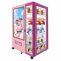 Distributeur automatique de snacks et de boissons pour cartes à collectionner, boîtes mystères et jouets, avec options de paiement, capacité 300-600, garantie 1 an