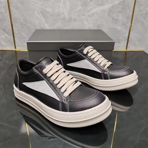 Chaussures décontractées en cuir véritable léger de haute qualité 2025 pour femmes et hommes, nouveau style, design noir, imperméables, tendance mode - Product Image 6