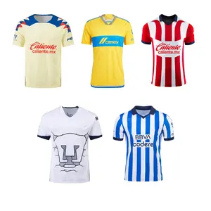 Kaos sepak bola kualitas terbaik 23-24ml Chivas Red Tigers kuning Amerika Putih kaus sepak bola untuk pria