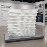Matelas à ressorts ensachés 5 zones, sur mesure, traité thermiquement, anti-rouille, haute résistance, taille King, prix bas, vente chaude