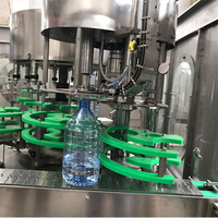 Ligne de production d'eau minérale PET entièrement automatique de haute précision 200 ml, machines de remplissage de pointe