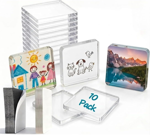 Autocollants magnétiques créatifs personnalisés pour étudiants, décoration de messages, cadeau DIY, aimants de réfrigérateur en acrylique sur mesure - Product Image 1