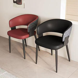 Chaise de Maître Moderne et Confortable en Cuir pour Mobilier de Maison, Salle à Manger, Hôtel, <span class=keywords><strong>Restaurant</strong></span>, Parc - Nouveauté, Prix à Négocier - Product Image 4