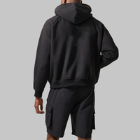 Hoodies amples sans cordon en coton 100 % vierge pour logo personnalisé, style raglan, coupe courte, fabrication OEM
