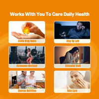 Complément alimentaire multi-vitamines CQ10 Energy Booster avec ginseng pour l'antioxydation et le système immunitaire, capsules CQ10