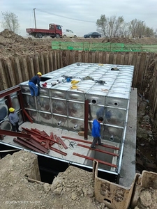 <span class=keywords><strong>Cisterna</strong></span> sotterranea serbatoio acqua nuovo acciaio in fibra di vetro FRP SMC GRP per la costruzione di ristoranti al dettaglio cuscinetto essenziale del motore - Product Image 4