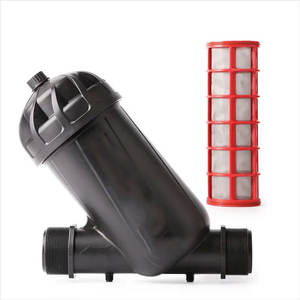 Filtro de malla de PVC redondo y plano negro de 25-90 mm de diámetro para riego agrícola que ahorra agua, venta al por mayor del fabricante con MOQ bajo - Product Image 1