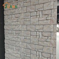 Panneau mural en pierre PU imperméable, polyuréthane, imitation roche, certifié CE pour le revêtement extérieur des bâtiments commerciaux
