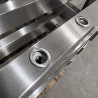 Structure en tôle d'acier inoxydable sur mesure, cadre tubulaire, support de tuyau, pieds de table, soudage, pliage, fabrication, polissage, ISO9001