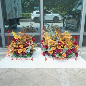 ดอกไม้ประดิษฐ์ DKB ขายส่ง ดอกไม้ตกแต่งงานแต่งงาน ผ้าปูโต๊ะประดิษฐ์ ผ้าปูโต๊ะลายดอกไม้ ผ้าปูทางเดินดอกไม้ - Product Image 2
