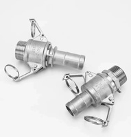 Raccords Camlock de type DC en acier inoxydable 304 316 1/2-6, raccord rapide pour tuyau d'incendie, adaptateur pour réservoir IBC, adaptateur pour conteneur