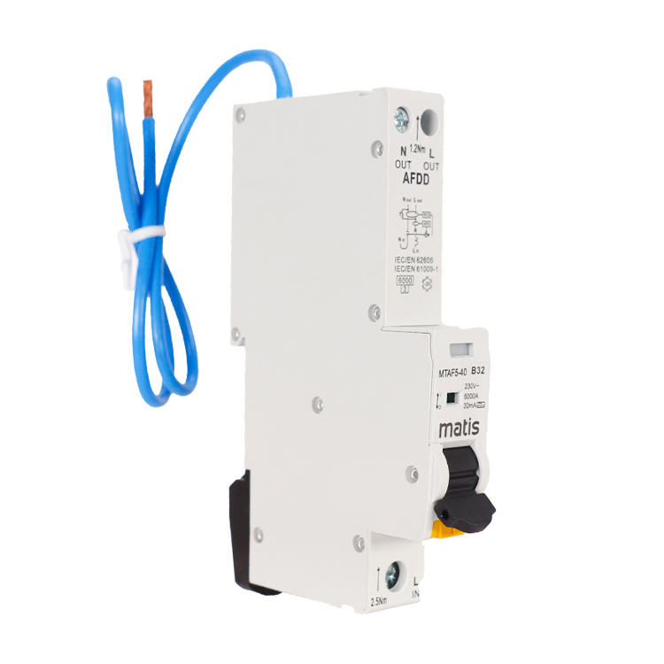 Scientifically refined 1P AFCI 40A 230V AFDD RCBO 1P arc-fault circuit interrupter