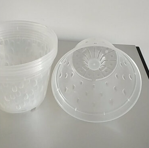 Vaso Trasparente in <span class=keywords><strong>Plastica</strong></span> PP Rigida per Orchidee Phalaenopsis, Contenitore Sospeso con Colonna d'Aria e Drenaggio Inferiore per Casa e <span class=keywords><strong>Giardino</strong></span> - Product Image 4