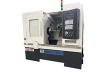 Tour à métaux CNC chinois de haute précision à banc incliné TCK40P avec fraise de débavurage