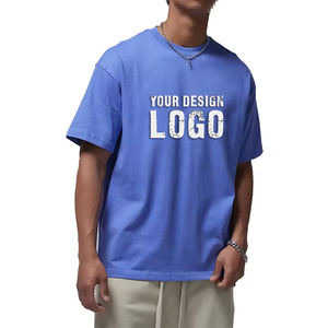 Camiseta de Algodón de Alta Calidad, 305g, Holgada, Deportiva, Talla Grande para Hombre, Estilo Urbano Informal, Color Sólido, Media Manga, Camisetas Extra Grandes para Hombre - Product Image 6